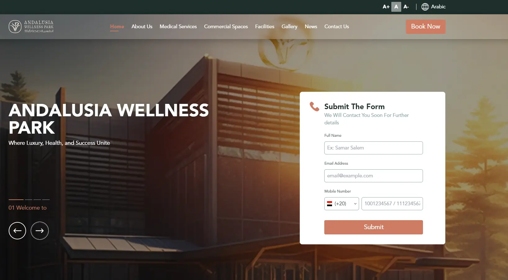 Screenshot from Andalusia Wellness Park