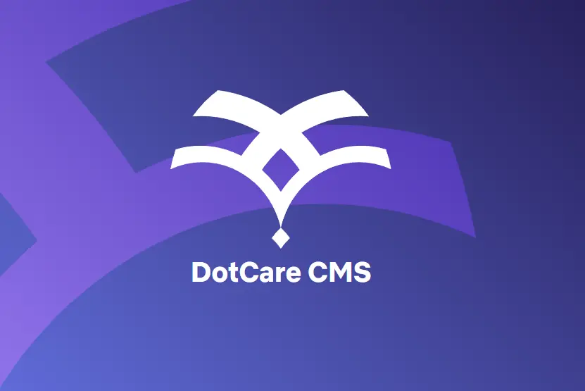 Screenshot from DotCare CMS