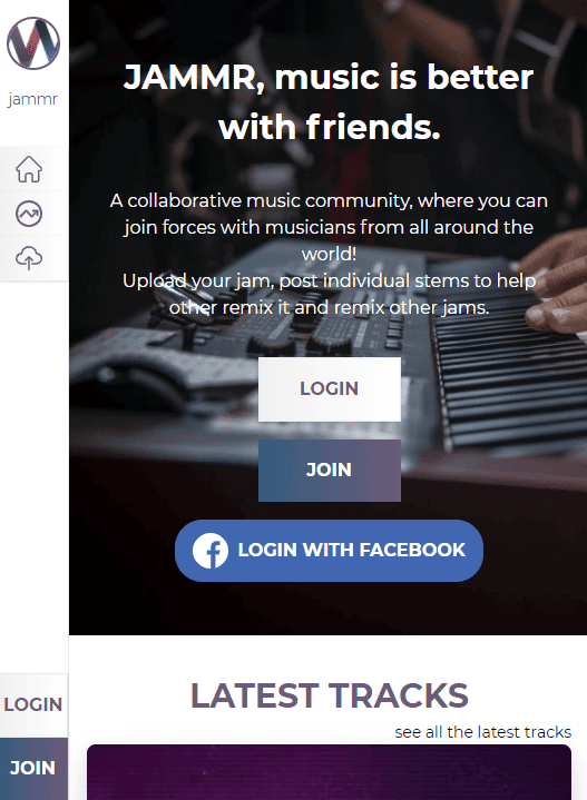 Featured screenshot from JAMMR